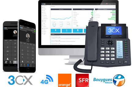 orange, sfr, bouygues télécom, 3cx, neocom360